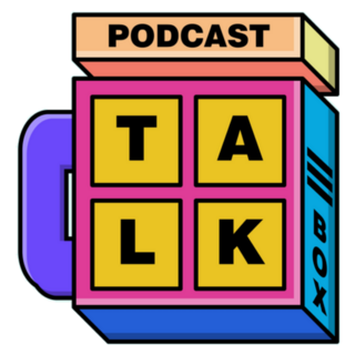 Podcast Logo, 90s Theme Sticker