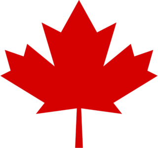 Pointy Canada Leaf Sticker