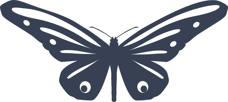 Poised Butterfly Sticker