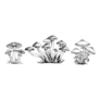 Poisonous Mushrooms Large Set Illustration Sticker