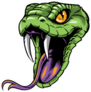 Poisonous Snake Head With A Long Forked Tongue Sticker