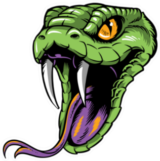 Poisonous Snake Head With A Long Forked Tongue Sticker