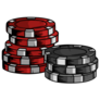 Poker Chips Monaco Sticker