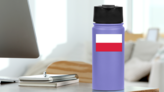 Poland Country Flag Sticker on a Water Bottle (New) example