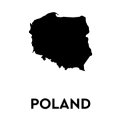 Poland Map And Lettering Sticker