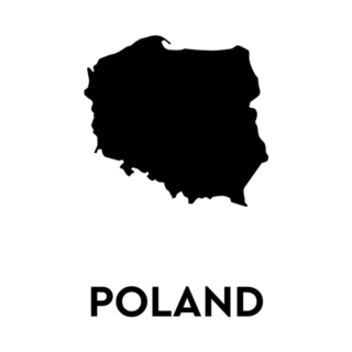 Poland Map And Lettering Sticker