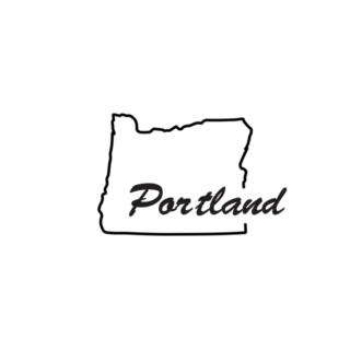 Poland Oregon Logo Lettering Sticker