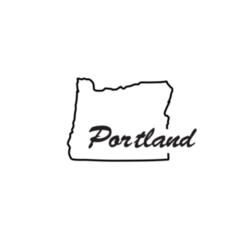 Poland Oregon Logo Lettering Sticker