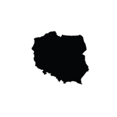 Poland Outline Map Sticker