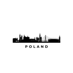 Poland Skyline Travel To Famous Landmarks Sticker