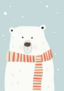 Polar Bear In Scarf Sticker