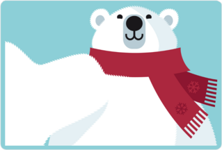Polar Bear Selfie Sticker