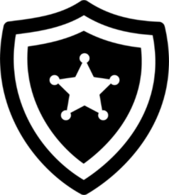 Police Badge Icon Sticker