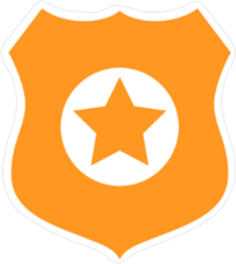 Police Badge Vector Icon Sticker