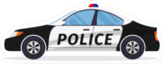 Police Car Profile Sticker
