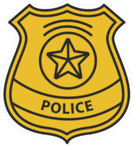 Police Detective Badge Sticker