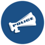 Police Megaphone Sticker