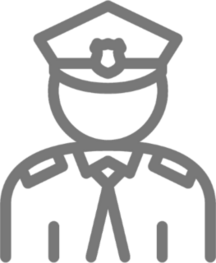 Police Officer Outline Sticker