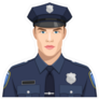 Police Officer Portrait Sticker