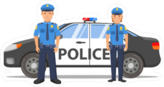Police Partners and Car Sticker