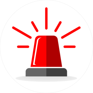 Police Red Light Sticker