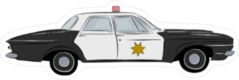 Police Retro Car Sticker