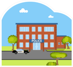 Police Station Sticker