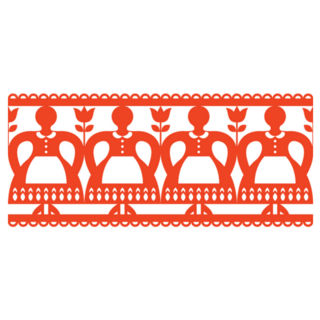 Polish Folk Art Cut Out Pattern Sticker