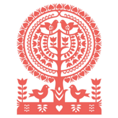 Polish Folk Art Pattern Sticker