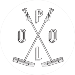 Polo Text and Mallets Sticker