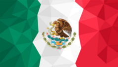 Polygonal Flag Of Mexico Sticker