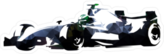 Polygonal Formula Racing Car Sticker