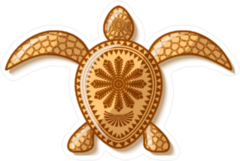 Polynesian Turtle Sticker