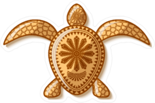 Polynesian Turtle Sticker
