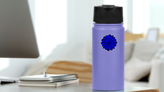 Pom Pom Art Sticker on a Water Bottle (New) example