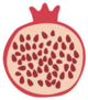 Pomegranate Drawing Symbol For Jewish New Year Sticker