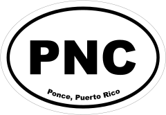 Ponce, Puerto Rico Oval Stickers