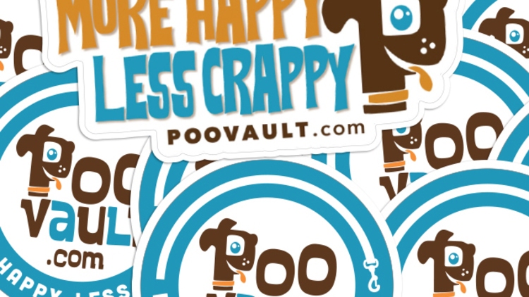 Poo Vault Die Cut Stickers