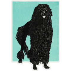 Poodle Art Sticker
