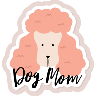 Poodle Dog Mom Sticker
