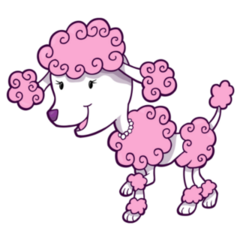 Poodle On A Mission Sticker