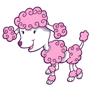 Poodle On A Mission Sticker