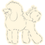 Poodle Sketch Sticker