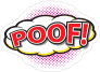 Poof Comic Sticker
