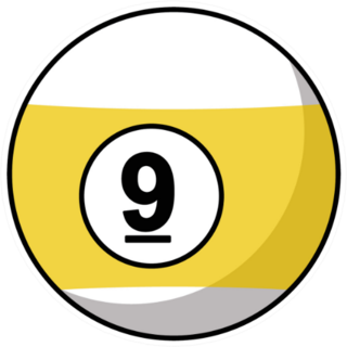Pool Ball Number Icon Sticker
