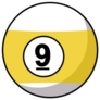 Pool Ball Number Icon Sticker