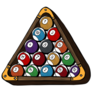 Pool Balls In Wooden Triangle Sticker