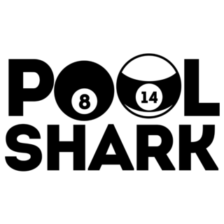 Pool Shark Lettering Sticker