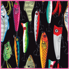 Pop Art Colorful Fish Sticker