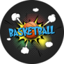 Pop Art Comic Book Style Basketball Sticker